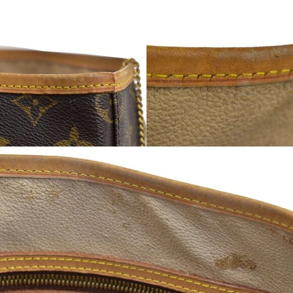 LOUIS VUITTON BUCKET GM Shoulder Tote Bag Monogram Leather Brown M42236 32AA060 - Picture 9 of 16